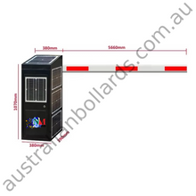 Load image into Gallery viewer, Solar Powered Boom Barrier Gate - Automatic