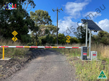 Load image into Gallery viewer, Solar Powered Boom Gate - Your Carbon Neutral Solution to Parking Security
