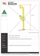 Load image into Gallery viewer, Access Control System - Truck Posts - Access Control, base plated bollards, forklift pedestrian warehouse safety, gooseneck card readers, surface mount bollards, Warehouse products - Australian Bollards