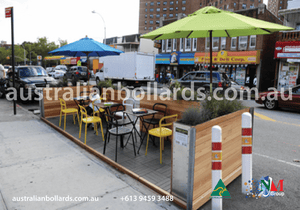 Pop Up Street Furniture - streetscape bollards, VBIED bollards - Australian Bollards  