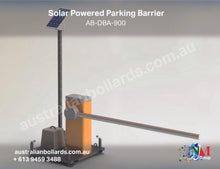 Load image into Gallery viewer, Solar Powered Boom Gate - Your Carbon Neutral Solution to Parking Security - barriers, crash rail containment barriers, custom made, Parking Barriers - Australian Bollards  
