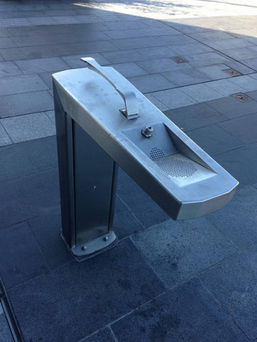 Stainless Steel - Drinking Fountain - custom made, street furniture - Australian Bollards  