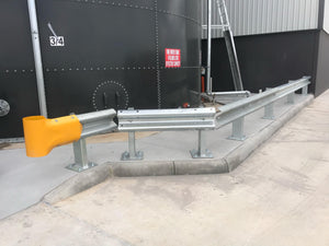 W-Beam System by Armco Railing - Bullnose End - barriers, W-Beam system by Armco Railing - Australian Bollards  