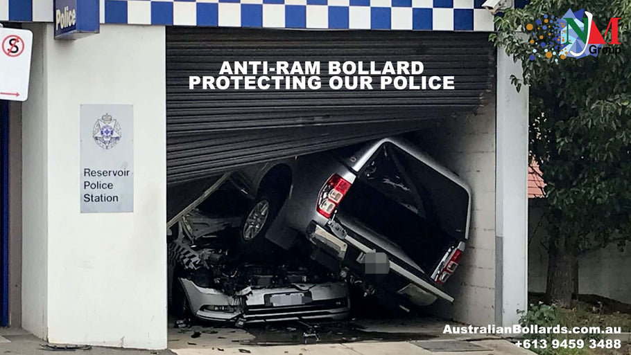 Australian Bollards - Anti-Ram Raid Removable Bollard Protecting our Police