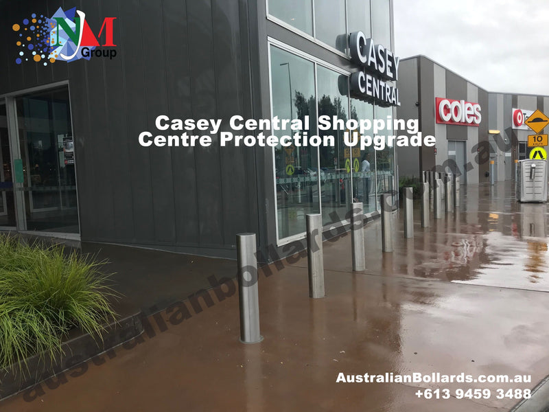 Australian Bollards - Casey Central Shopping Centre Protection Upgrade