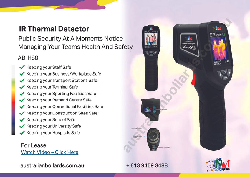 Hire your Peace of Mind with the IR Thermal Detector range.