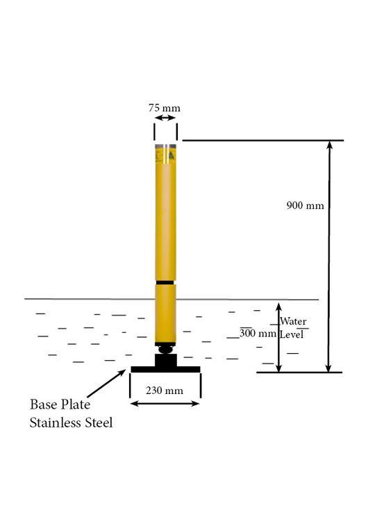 Nappe Flow Flexi Splitter Pier Bollard – Australian Bollards