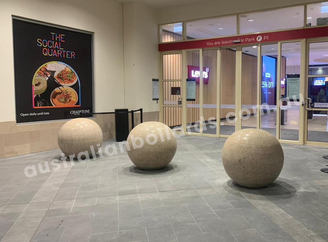 Spherical Streetscape Bollards - Granite