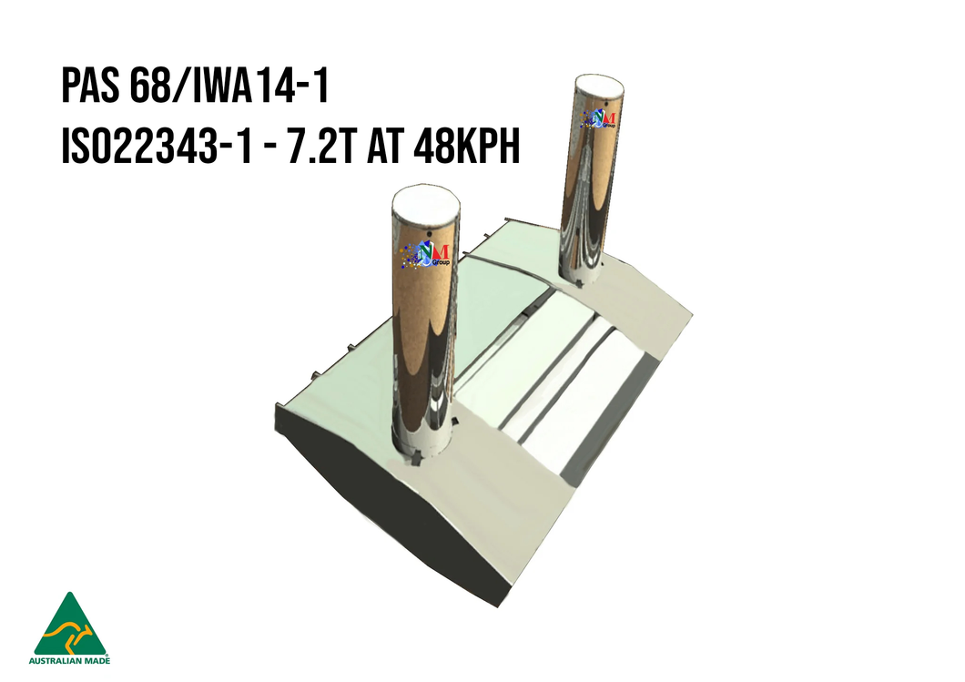 Centurion Shallow Mounted HVM PAS68 ISO 22343-1 Bollard - Removable