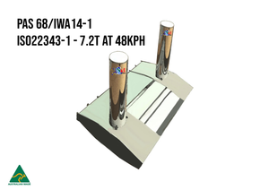 Centurion Shallow Mounted HVM PAS68 IWA14-1 and ISO22343-1 Bollard - Fixed