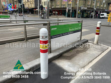 Load image into Gallery viewer, OUTDOOR DINING PROTECTION- ENERGY ABSORBING BOLLARDS
