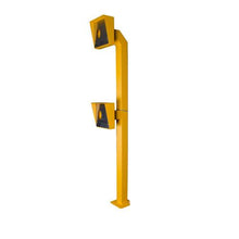 Load image into Gallery viewer, Access Control System - Truck Posts - Access Control, base plated bollards, forklift pedestrian warehouse safety, gooseneck card readers, surface mount bollards, Warehouse products - Australian Bollards  
