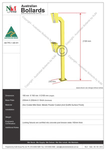 Access Control System - Truck Posts - Access Control, base plated bollards, forklift pedestrian warehouse safety, gooseneck card readers, surface mount bollards, Warehouse products - Australian Bollards  