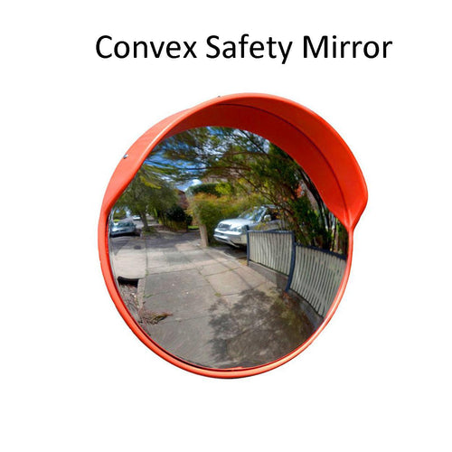 Convex Safety Mirror - 450mm - convex security mirror, forklift pedestrian warehouse safety, Warehouse products - Australian Bollards  