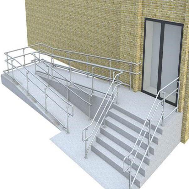 Disabled & Wheel Chair Users Stair Handrails - Australian Bollards ...