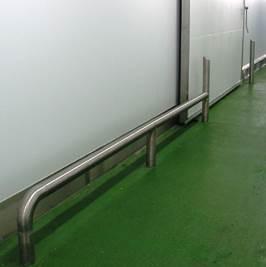 Factory/Warehouse Type - Floor Mounted Bump Rails - Australian Bollards ...