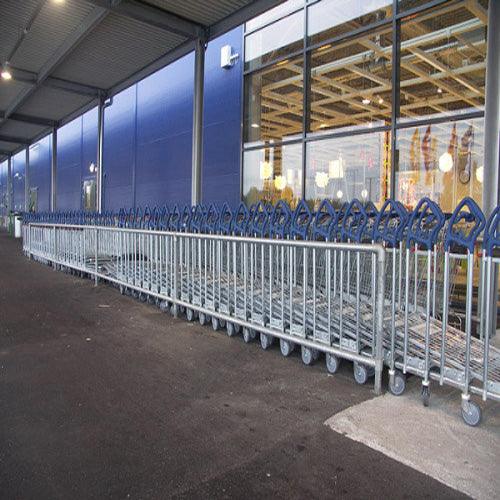 One Sided Trolley Corral - airport corrals - Australian Bollards  