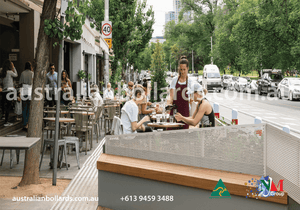 Pop Up Street Furniture - streetscape bollards, VBIED bollards - Australian Bollards  