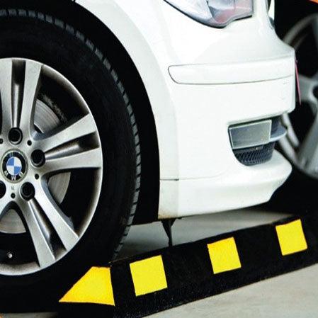 Rubber Wheel Stops - Australian Bollards - forklift pedestrian warehouse safety, wheel stops - Australian Bollards  