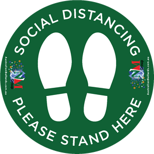 Social Distancing Non-slip Floor Sticker - COVID-19 Range, IR Thermal Detector - Australian Bollards  