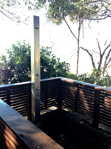 Stainless Steel - Beach Shower - custom made, street furniture - Australian Bollards  