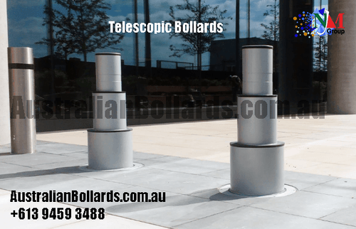 Telescopic Bollard - 3 Stage - automatic bollard, telescopic bollards - Australian Bollards  