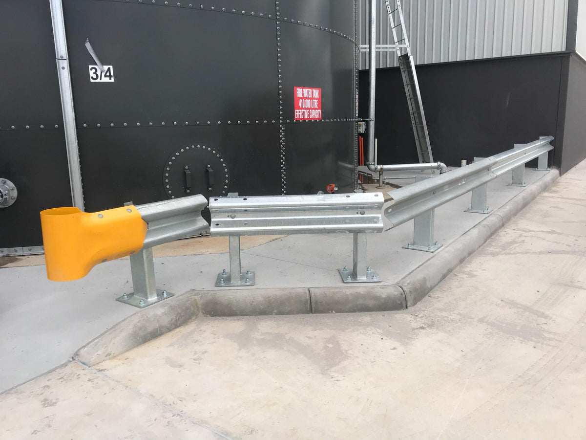 Armco Single Railing W-Beam Railing - Single Height - Australian Bollards - Bollard Supplier ...