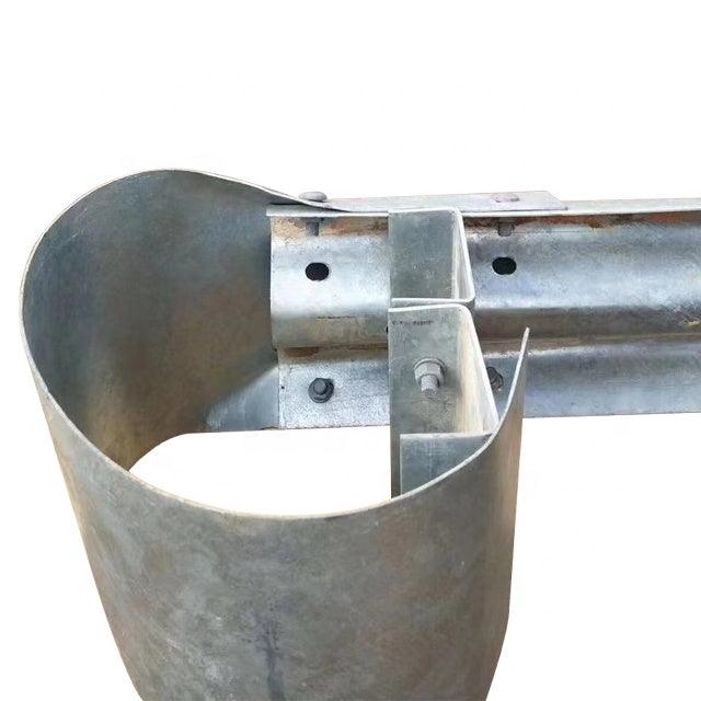 Amco Railing W-Beam Railing - Stubbynose End - Australian Bollards - Bollard ...